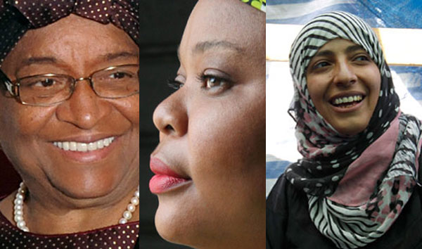 3 femmes prix Nobel de la paix 2011
